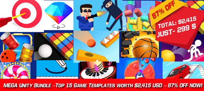 Nimmi Developer’s MEGA Unity Bundle –Top 15 Game Templates