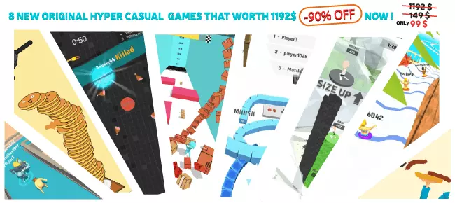 MillPill Hyper Casual Games Bundle Offer: 8 Premium Quality Games