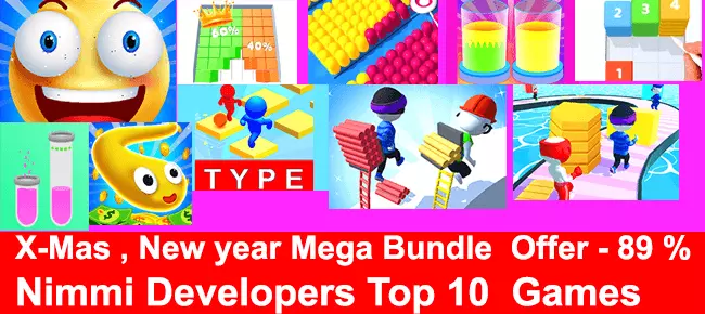Nimmi Developers Xmas Mega Unity Bundle: Top 10 Games