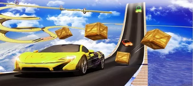 Extreme Mega Ramp Stunt Car Racing : Impossible Track Stunt