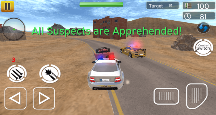 Police Shooting Chase Offroad