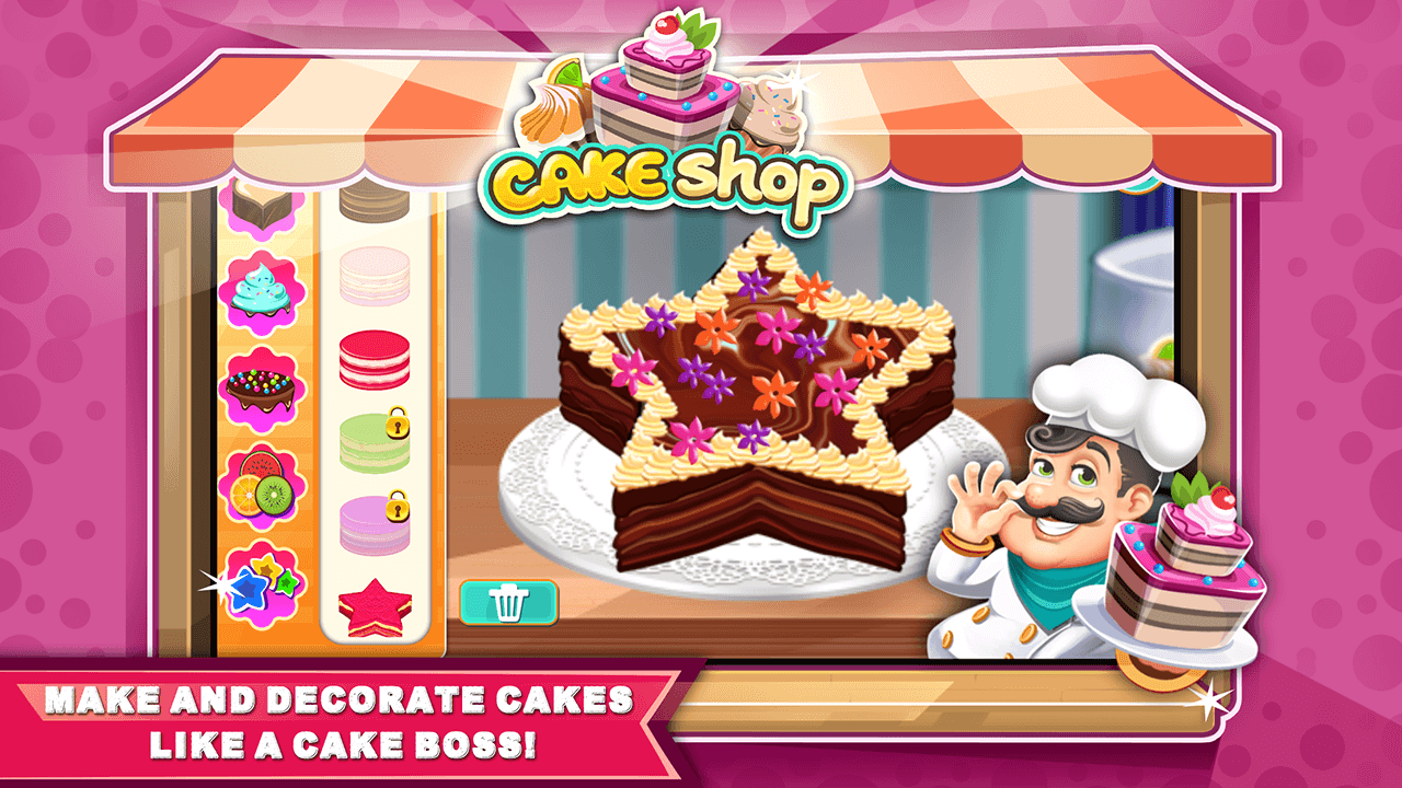 Cake Shop Bakery Chef Story Game