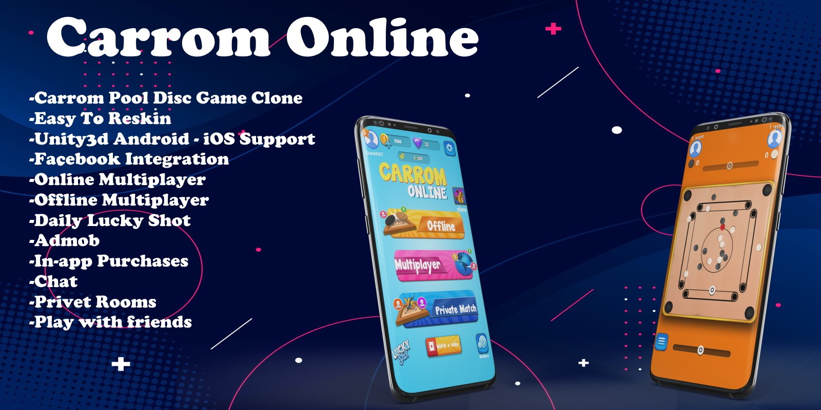 Carrom Online - Unity Source Code