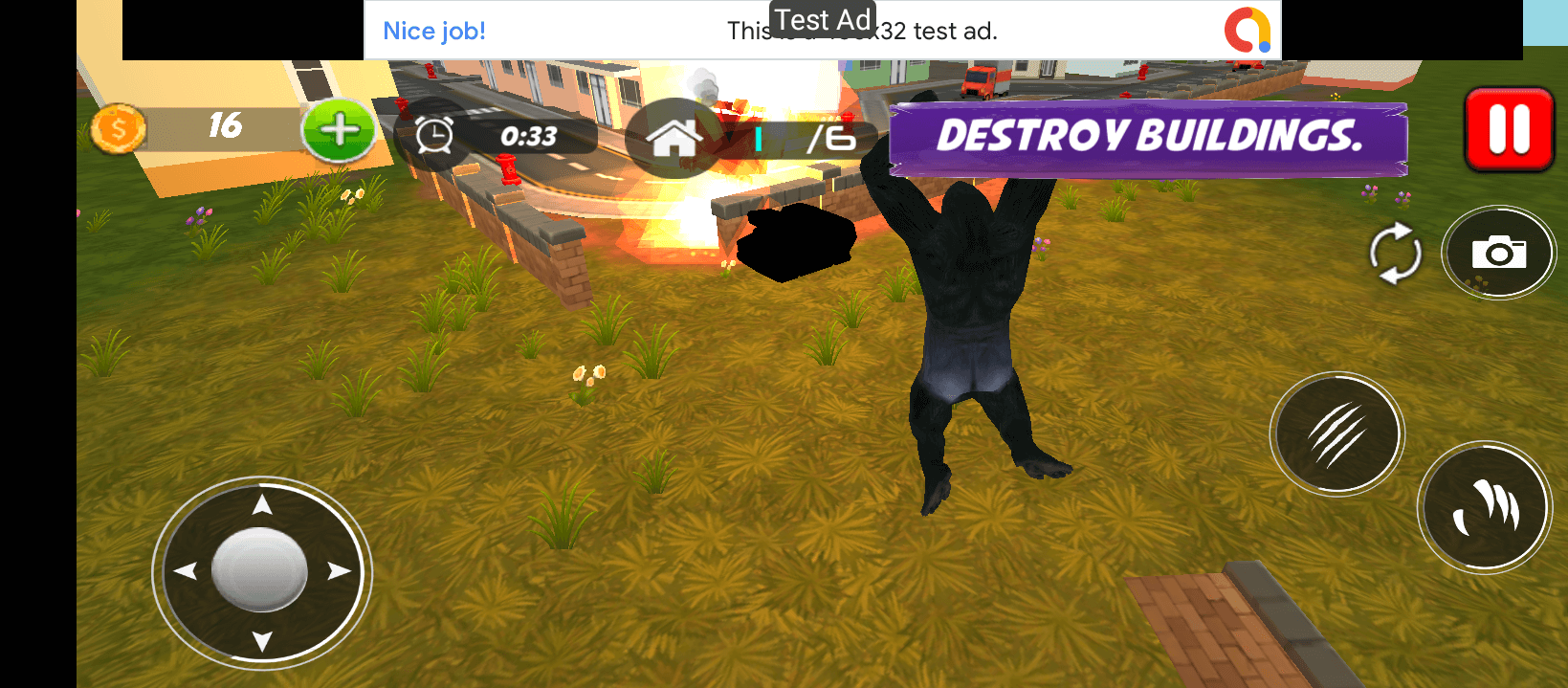 Gorilla Rampage: Angry Kong City Attack 2021