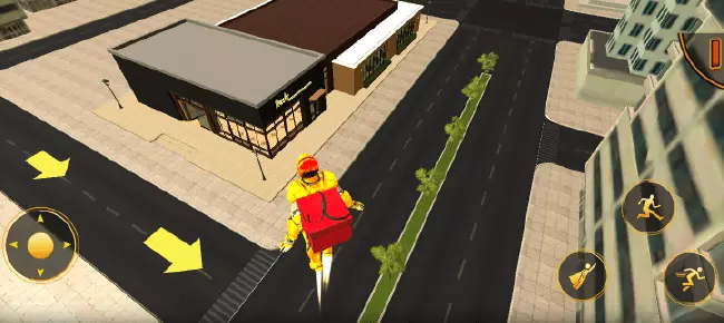 Superhero Fly Pizza Delivery Flying Games 2021