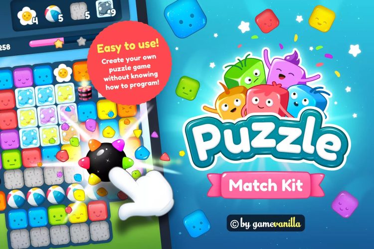 Puzzle Match Kit Bundle + 4 Game Art Packs