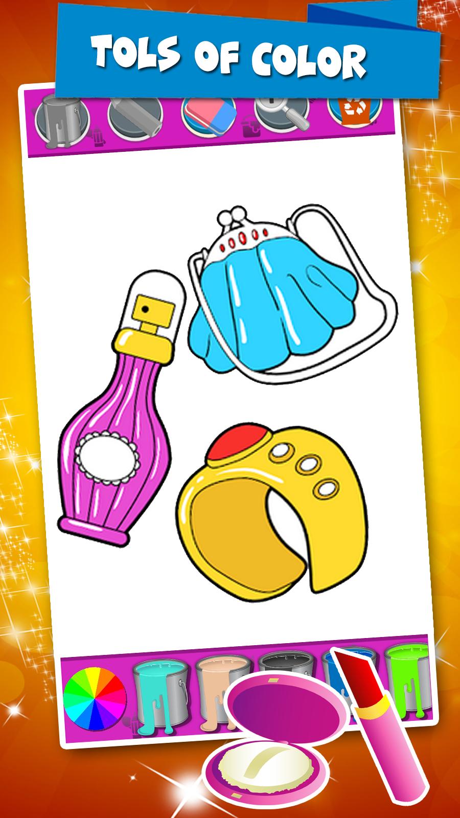 Beauty Coloring Pages Fashion Drawing Game