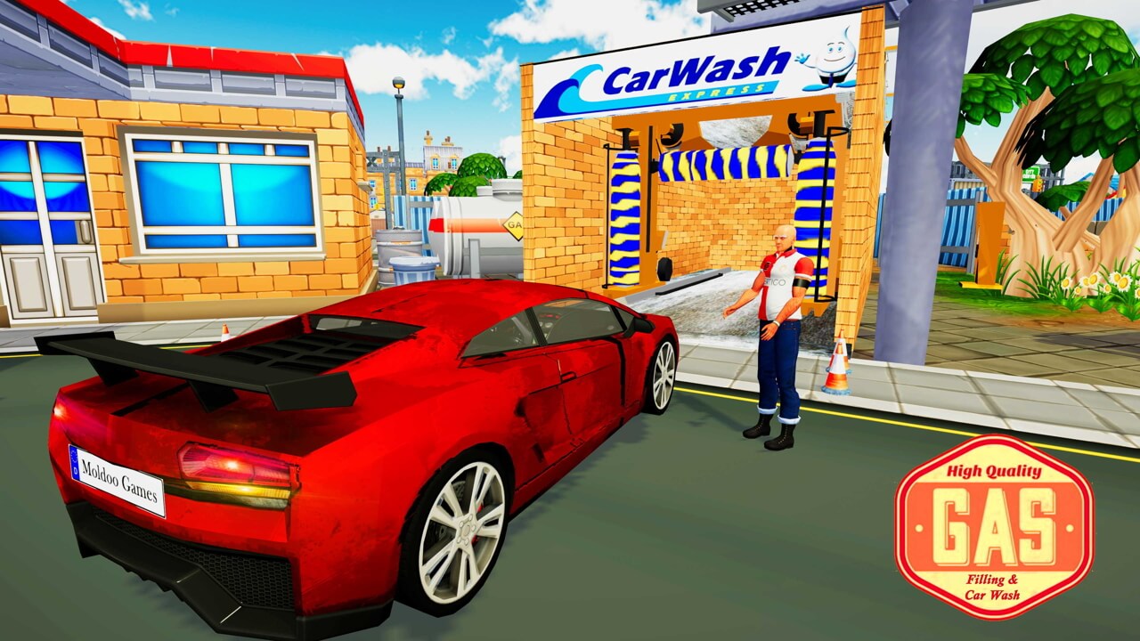 Modern Sports Car Wash : Gas Station 64 Bit Source Code