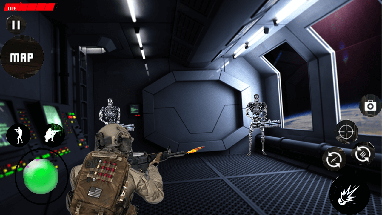 US Robot Strike War Shooting Game 2021