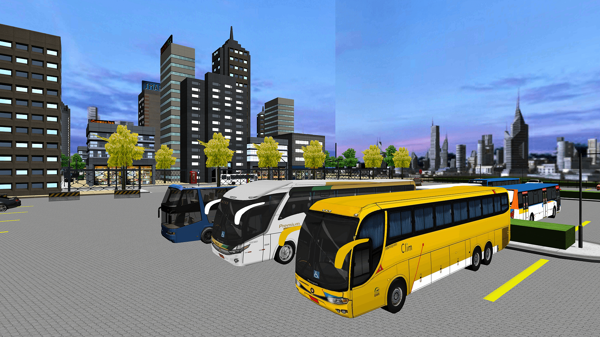 City Coach Bus Passenger Driving : Bus Parking 2021