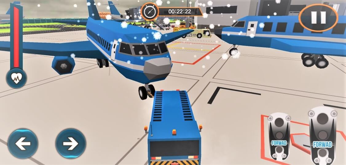 Chained Cart Towing Plane Parking Simulator 2021