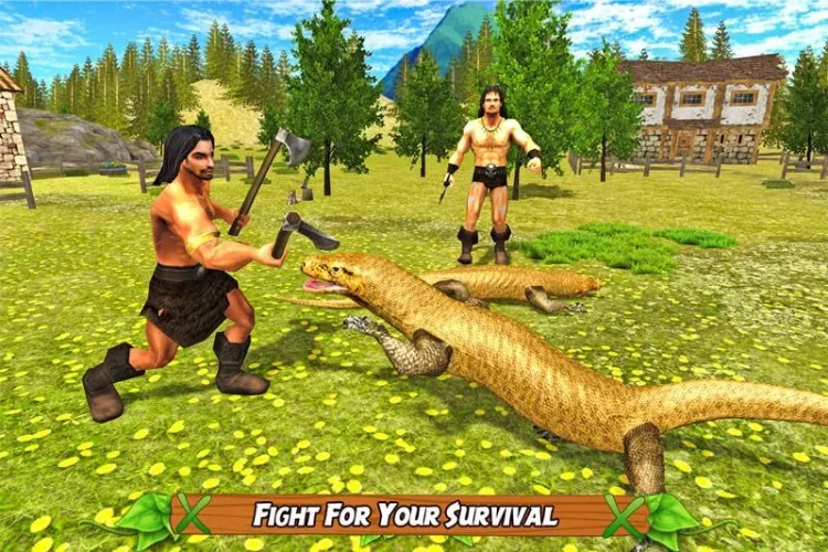 Komodo Dragon Lizard Rampage