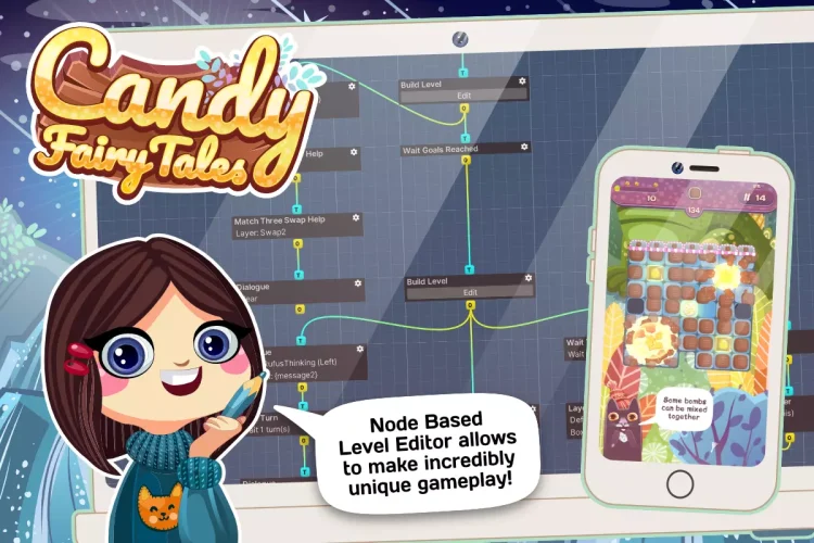 Jellymobile's Candy Fairy Tales: Match-3 Engine
