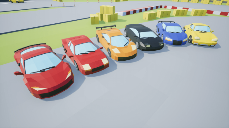 LowPoly Stunt Car Racing – Racing in 3d Car Game 64 Bit