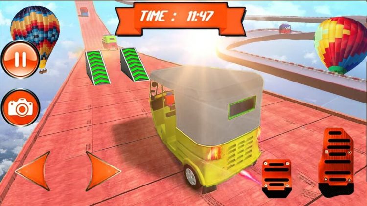 Tuk Tuk Auto Rickshaw Mega Ramp Stunt Impossible Track 64 Bit