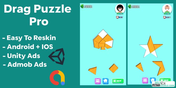 Drag puzzle Pro Unity Game