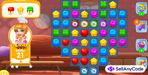 Sweet Candy Match 3 - Unity Source Code