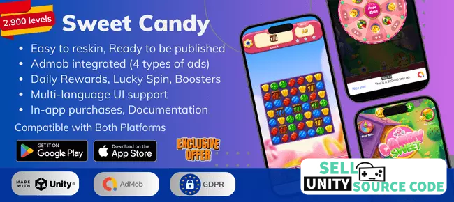 Sweet Candy Match 3 Game